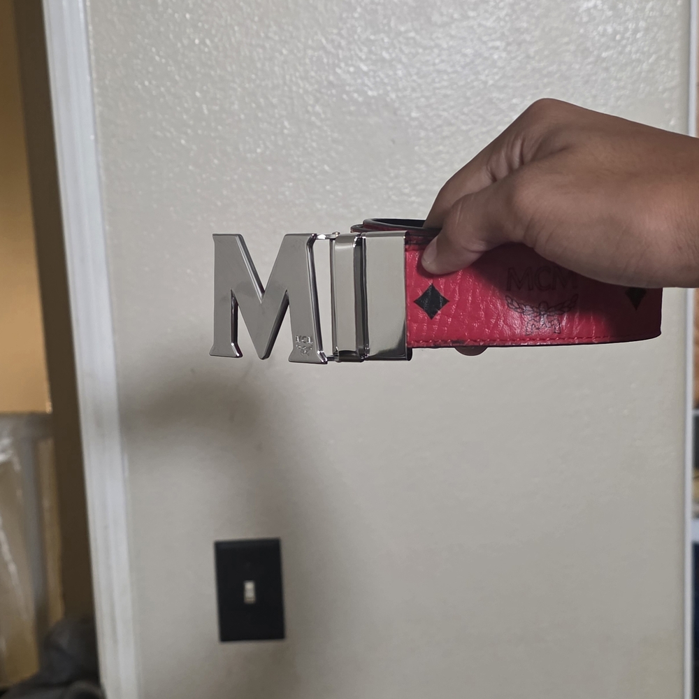 MCM Silver Belt for Men - Picture 6 of 8